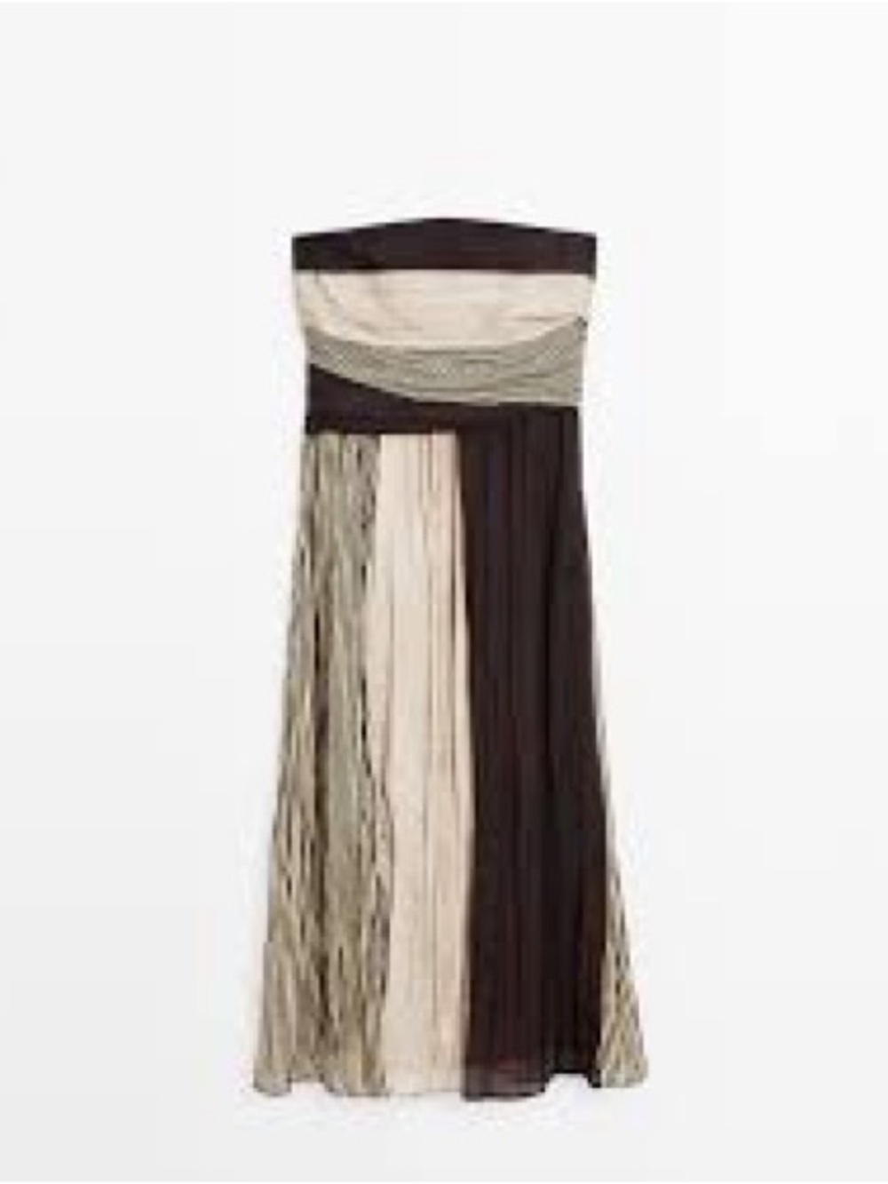 NWT Massimo Dutti midi strapless dress - size 6